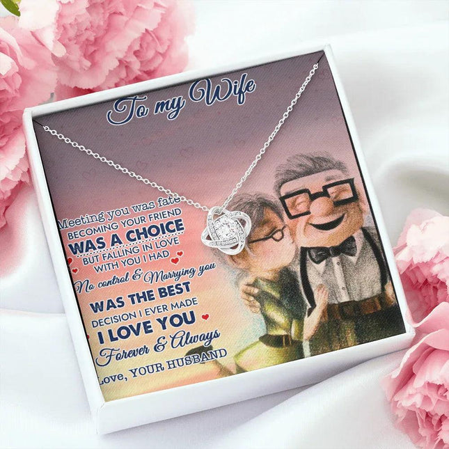 To My Wife Meeting You Was Fate Necklace SO13v1 - Charming Present