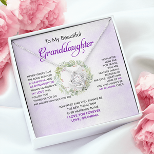 To My Granddaughter You Will Always Be An Amazing Child - Necklace SO91