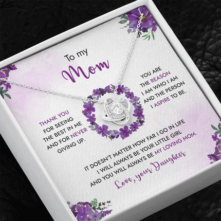 To My Mom - You Will Always Be My Loving Mom - Necklace SO99 - Charming Present