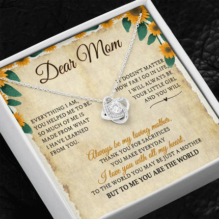 Dear Mom I Will Always Be Your Little Girl - Necklace SO28V - Charming Present