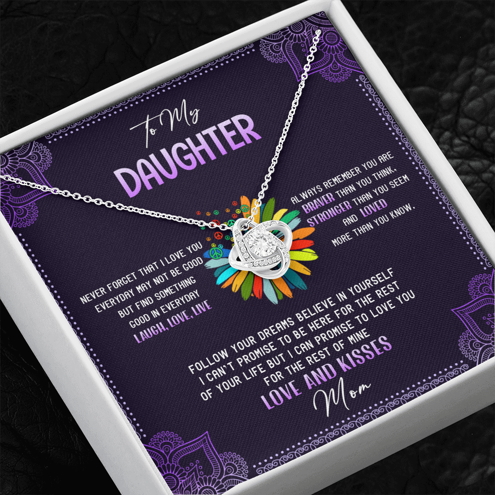 To My Daughter - Never Forget That I Love You - Hippie Necklace SO114T