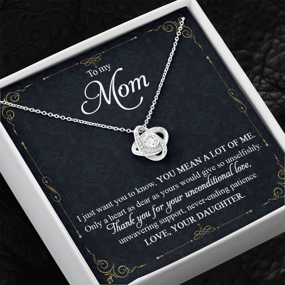 To My Mom Thank You For Your Unconditional Love - Necklace SO90