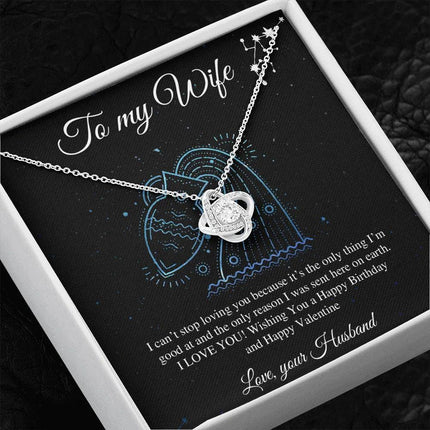 To My Wife I Can't Stop Loving You Necklace SO18v1 - Charming Present