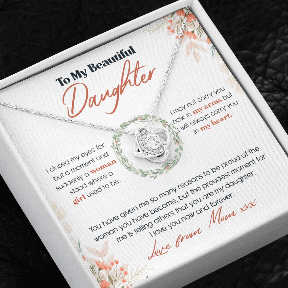 To My Beautiful Daughter - I Closed My Eyes - Necklace SO54T