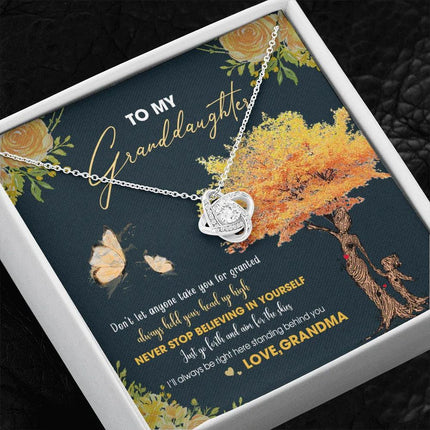 To My Granddaughter - Always Hold Your Head Up High - Necklace DR13 - Charming Present