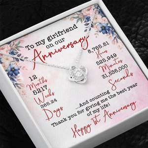 To My Girlfriend On Our Aniversary Necklace SO02v1