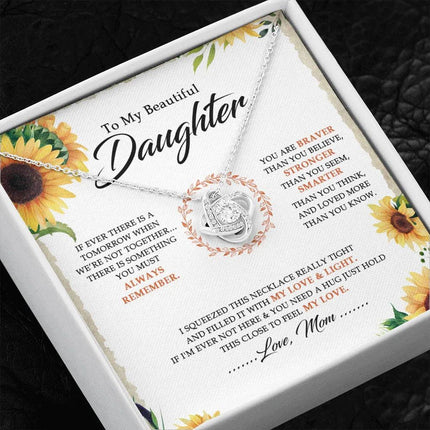 To My Beautiful Daughter - You Are Braver Than You Believe - Necklace SO18V - Charming Present