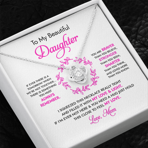 To My Beautiful Daughter - My Love & Light - Necklace DR04