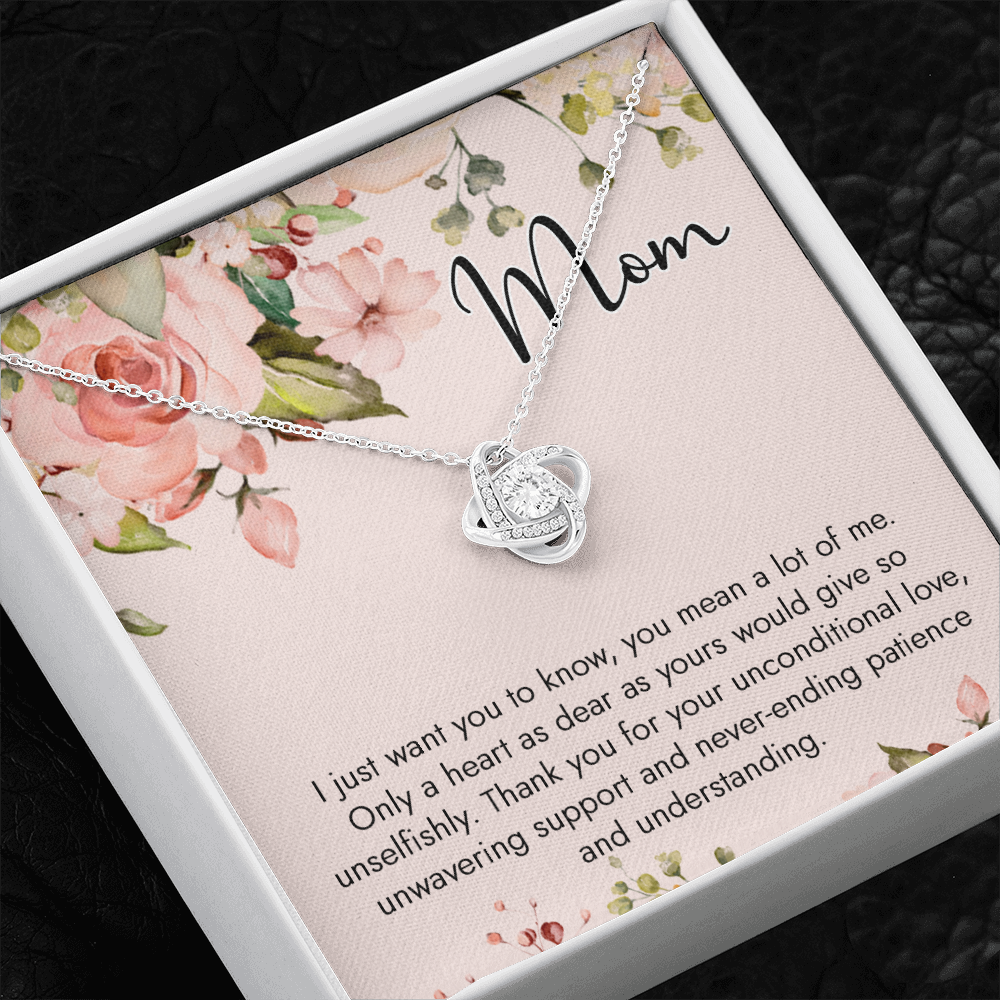 To My Mom Thank You For Your Unconditional Love Necklace SO54