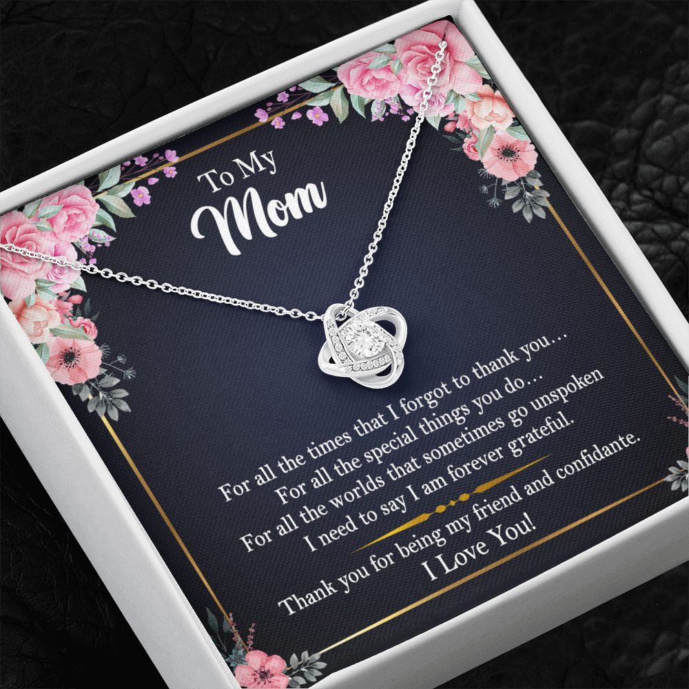 To My Mom - Thank You For Being My Friend and Confidante - Necklace SO105V