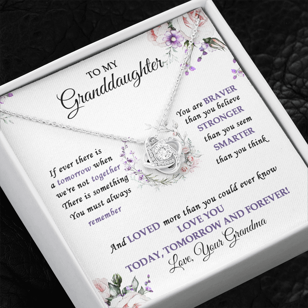 To My Granddaughter Love You Today, Tomorrow And Forever - Necklace SO32V