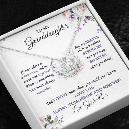 To My Granddaughter Love You Today - Tomorrow And Forever - Necklace SO32V1 - Charming Present