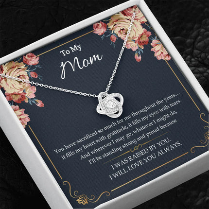 To My Mom - I Will Love You Always - Necklace SO55V - Charming Present