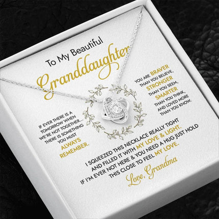 To my Beautiful Granddaughter - You Mean To Me - Necklace SO50v1 - Charming Present
