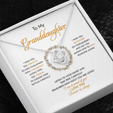 To My Granddaughter I Am So Proud Of You - Necklace SO94 - Charming Present
