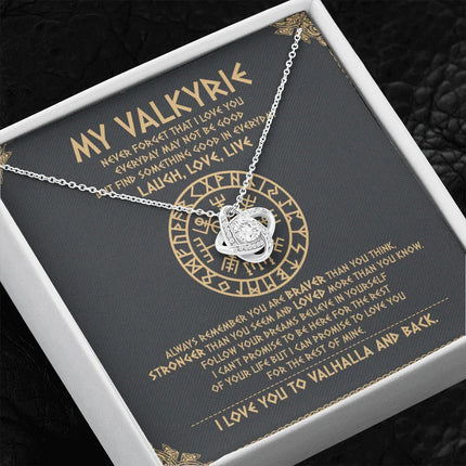 To My Daughter - Never Forget That I Love You To Valhalla - Viking Necklace SO111T - Charming Present