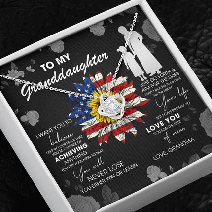 To My Granddaughter - Just Go Forth & Aim For The Skies - Necklace DR08 - Charming Present
