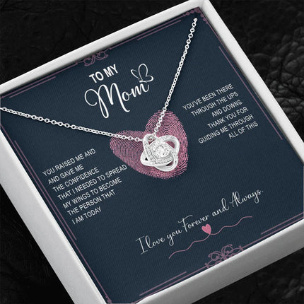 To My Mom - Thank You For Guiding Me Through All Of This - Necklace SO124V - Charming Present