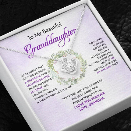 To My Granddaughter You Will Always Be An Amazing Child - Necklace SO91 - Charming Present