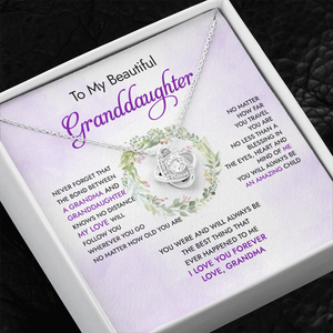 To My Granddaughter You Will Always Be An Amazing Child - Necklace SO91