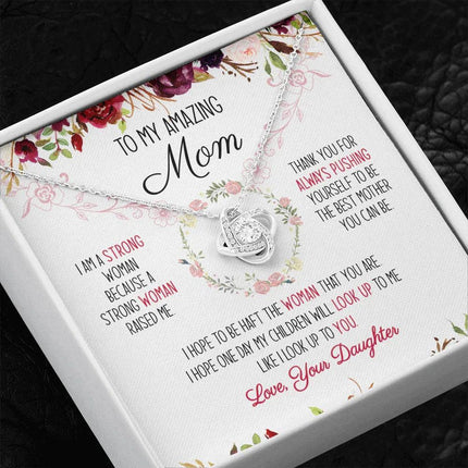 To My Amazing Mom You're The Best Mom Ever Necklace SO51V1 - Charming Present