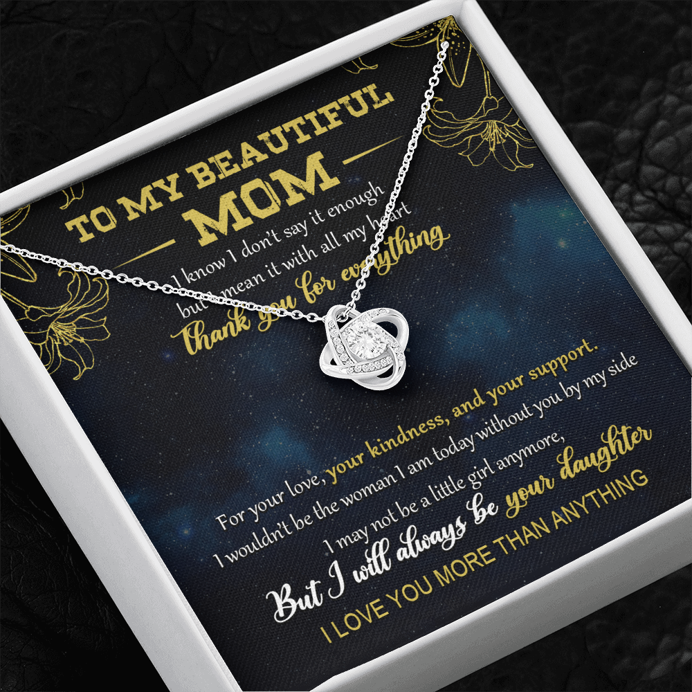 To My Beautiful Mom - I Love You More Than Anything - Necklace SO05V