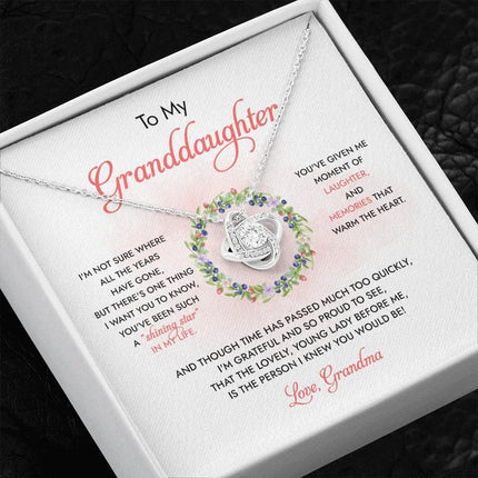To My Granddaughter You've Been Such A Shining Star - Necklace SO93 - Charming Present