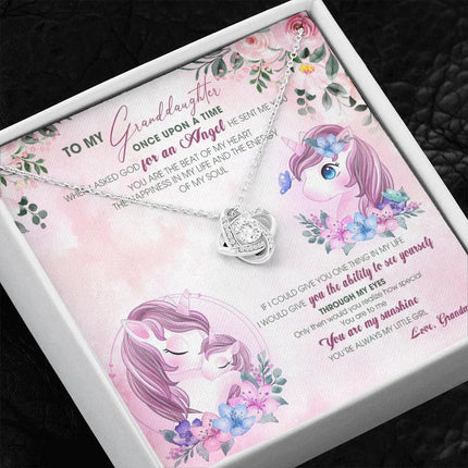 To My Granddaughter - You Are My Sunshine - Necklace DR14 - Charming Present