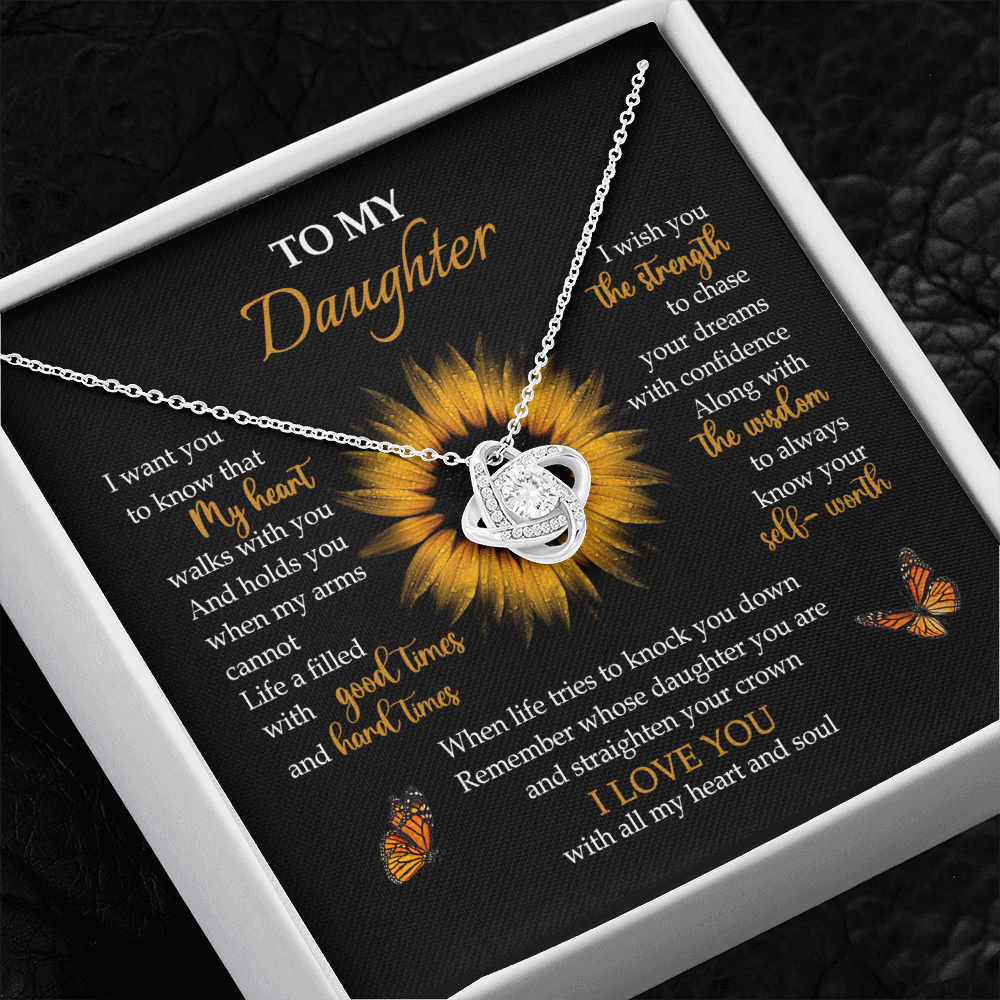 To My Daughter - My Heart Walks With You - Necklace SO65V