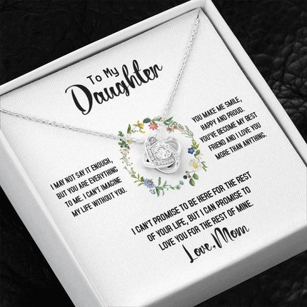 To My Daughter - Love You For The Rest Of Mine - Necklace SO141T - Charming Present
