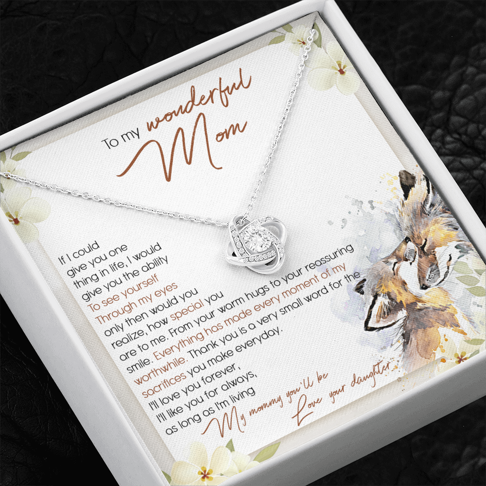 To My Wonderful Mom - I'll Love You Forever - Necklace SO50T
