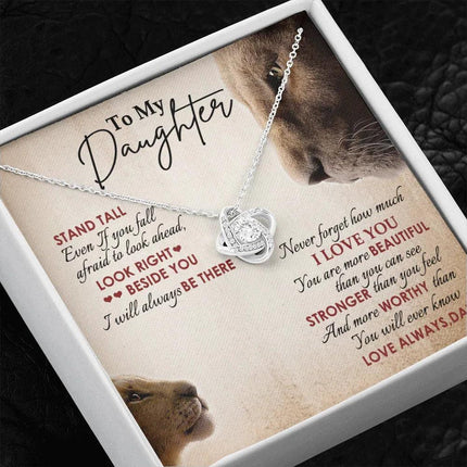 To My Daughter - Never Forget How Much I Love You - Necklace SO78V - Charming Present