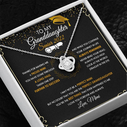 To My Granddaughter From MIMI - Senior 2022 - Necklace SO63V2 - Charming Present