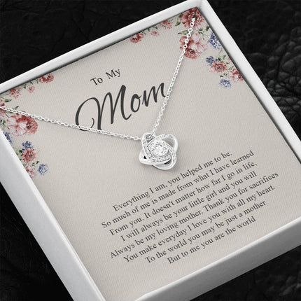 To My Mom You Are The World To Me Necklace SO81 - Charming Present