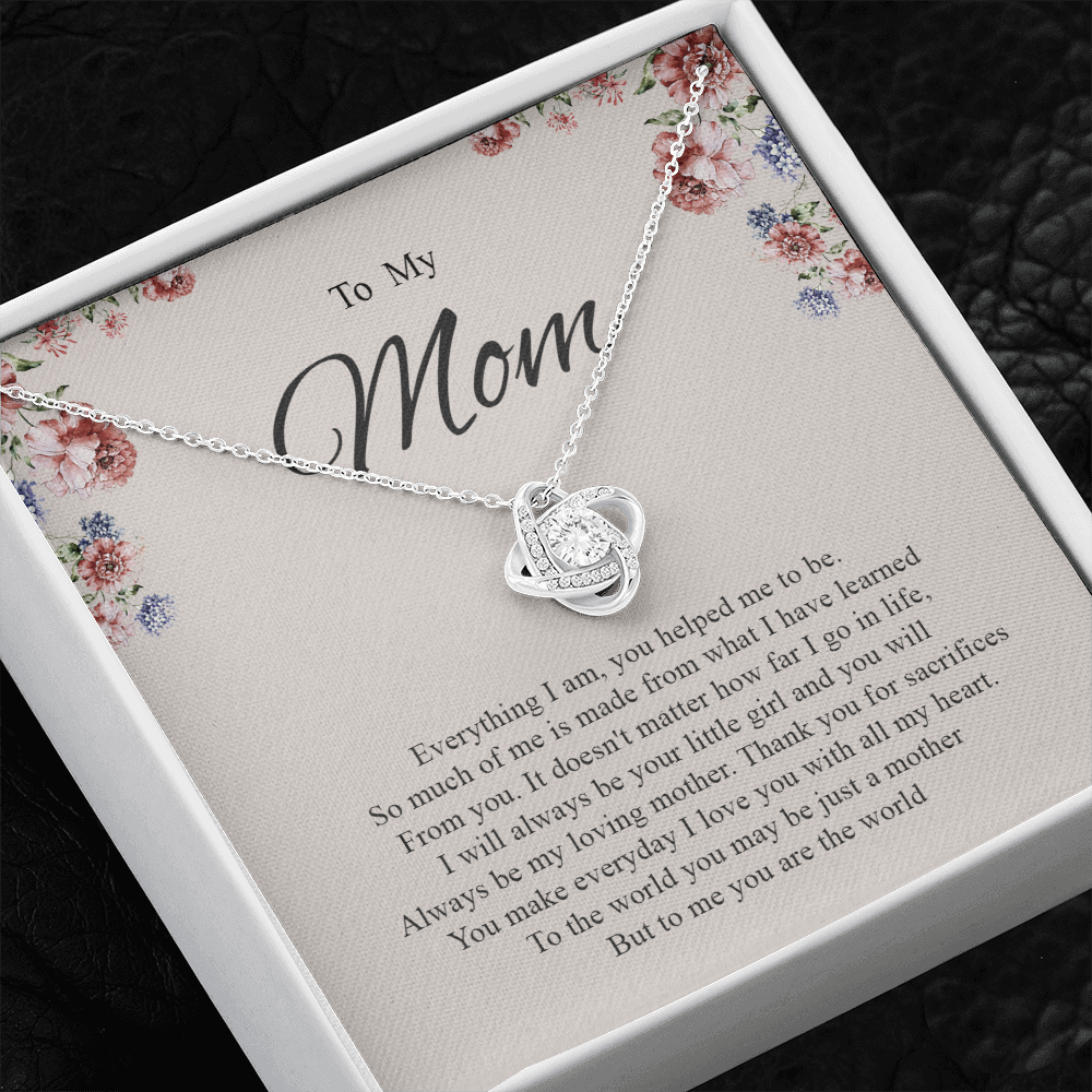 To My Mom You Are The World To Me Necklace SO81