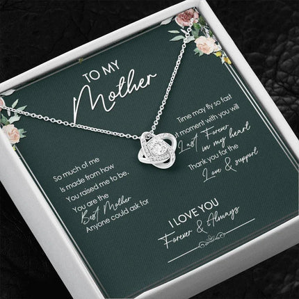 To My Mother - Thank You For Your Love And Support - Necklace SO13V - Charming Present