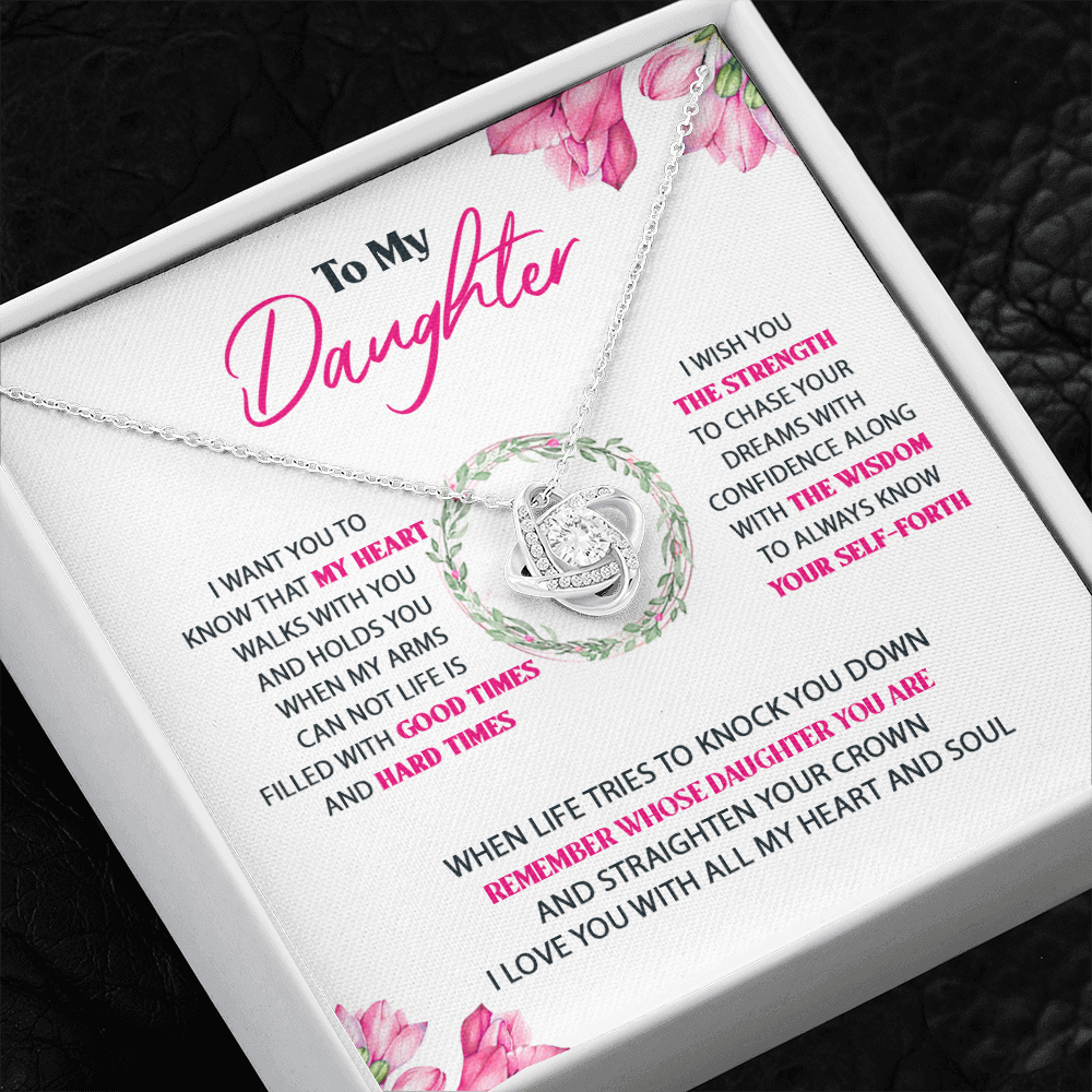 To My Daughter - My Heart Walks With You - Necklace SO64T