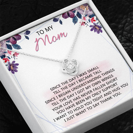 To My Mom - Your Love Has Been My Only Support - Necklace SO59V - Charming Present