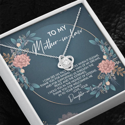 To My Mother In Law - Thank You So Much - Necklace SO37 - Charming Present