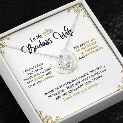 To My Badass Wife - You Are My Life - Necklace SO145V - Charming Present