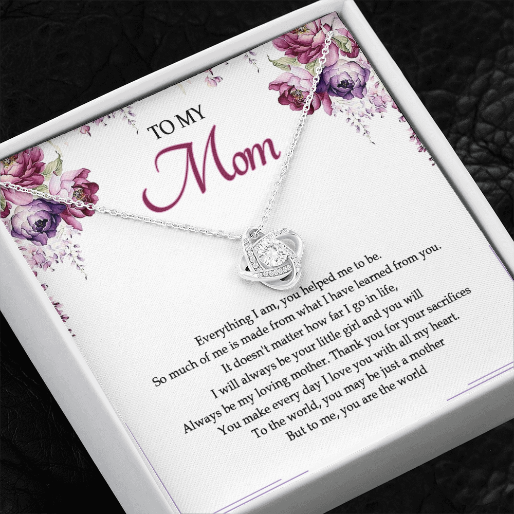 To My Mom You Are The World To Me Necklace SO25V