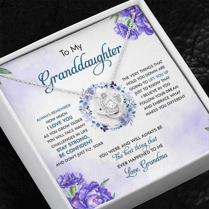 To My Granddaughter You Were And Will Always Be The Best Thing - Necklace SO92 - Charming Present