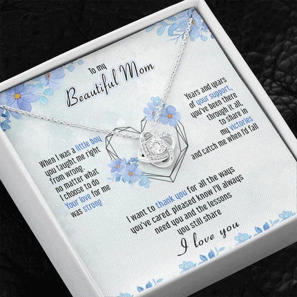 To My Mom I Just Want To Say Thank You - Necklace SO46T - Charming Present
