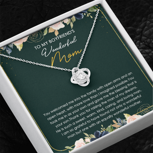 To My Boyfriend's Mom Thank You For Raising The Man Of My Dreams Necklace SO22V