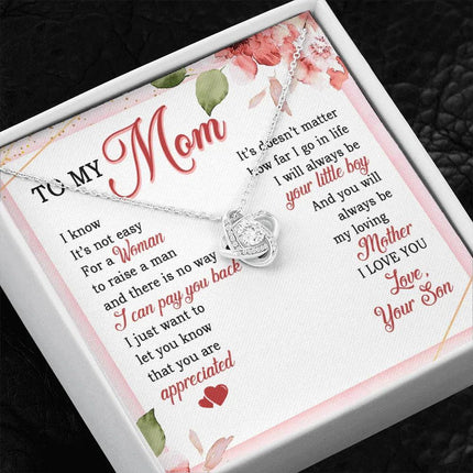 To My Mom - Always Be Your Little Boy - Necklace SO06V - Charming Present