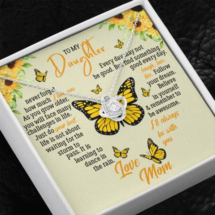 To My Daughter - Never Forget How Much I Love You - Necklace SO121T - Charming Present