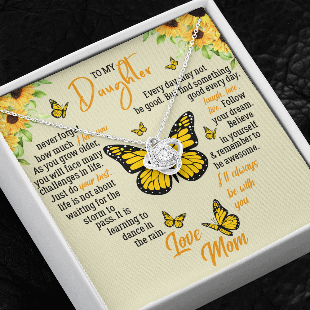 To My Daughter - Never Forget How Much I Love You - Necklace SO121T