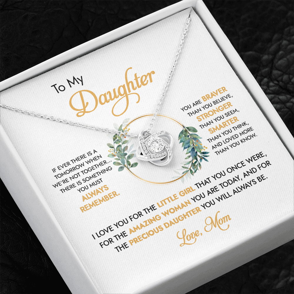 To My Daughter - I Love You For The Little Girl - Necklace DR05