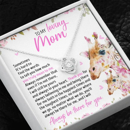 To My Mom - I Will Still Always Be Yours And Always In Your Heart - Necklace SO49T - Charming Present