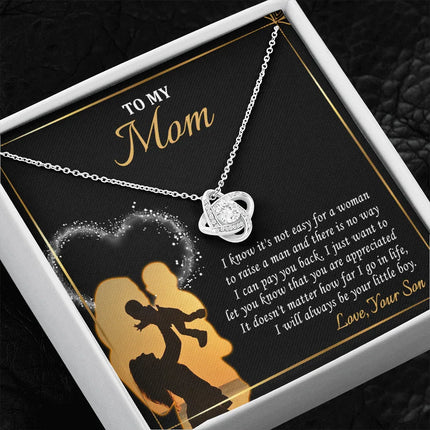 To My Mom - I Love You Forever And Always - Necklace SO119V - Charming Present